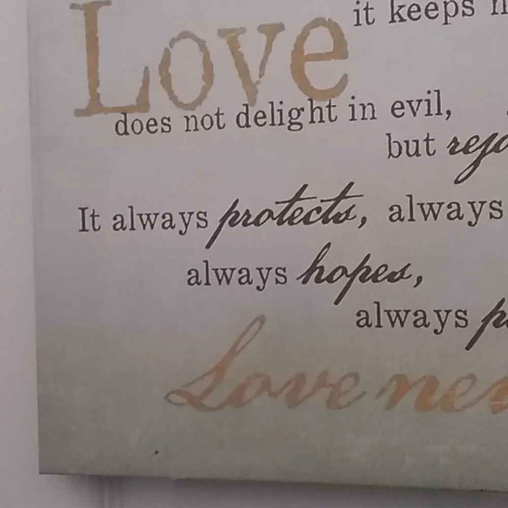 Love is patient
